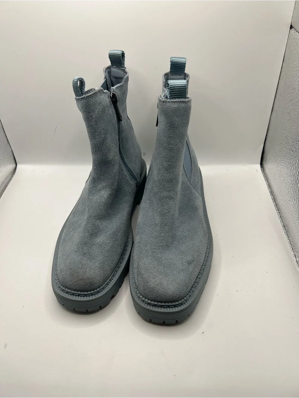 Sam Edelman Kids Blue Suede Chelsea Boots